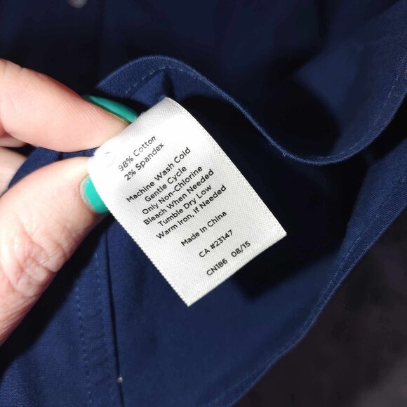 Talbot Women's 16 Blue Long Sleeve Button Up Shirt Westerncore Formal popover - Picture 7 of 8